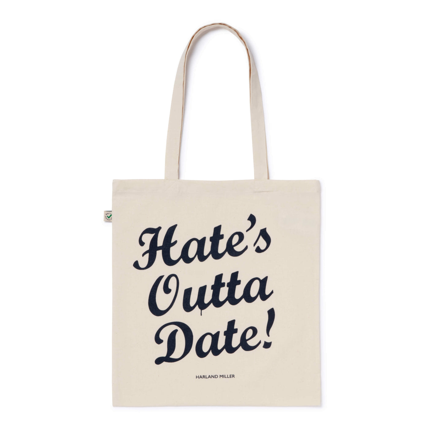 Harland Miller "Hate's Outta Date" Tote Bag