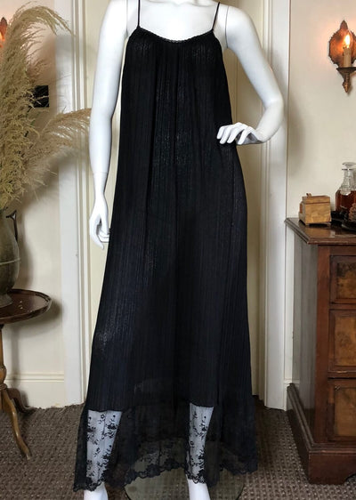 Black cheesecloth style dress
