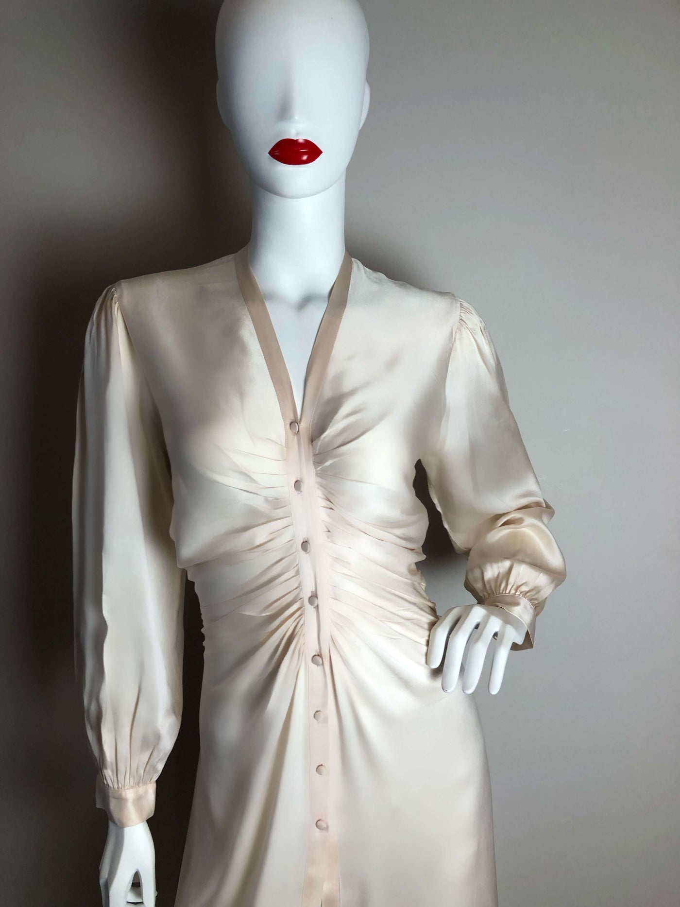 Pink silk Janet Reger dress