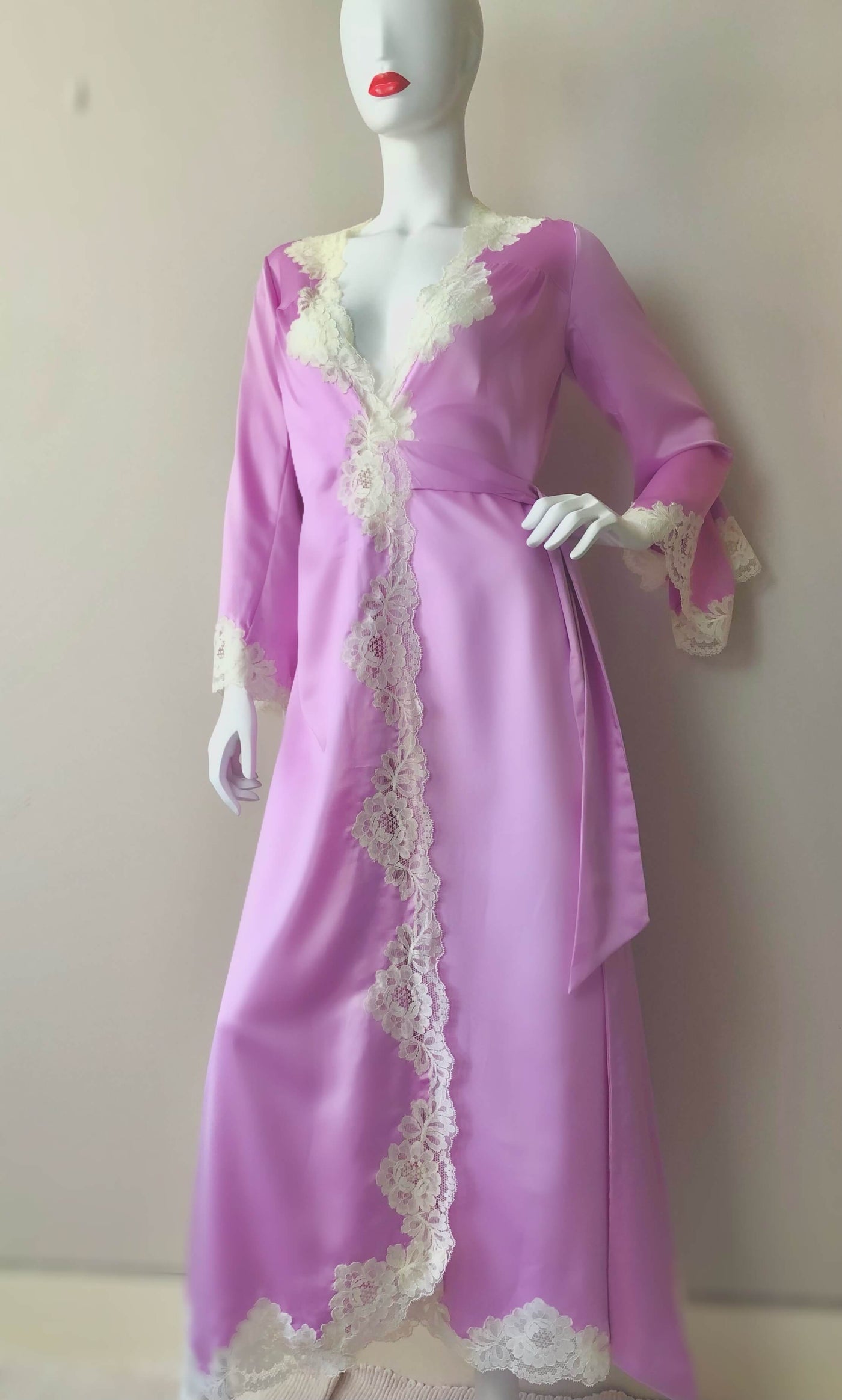 Lilac dressing gown