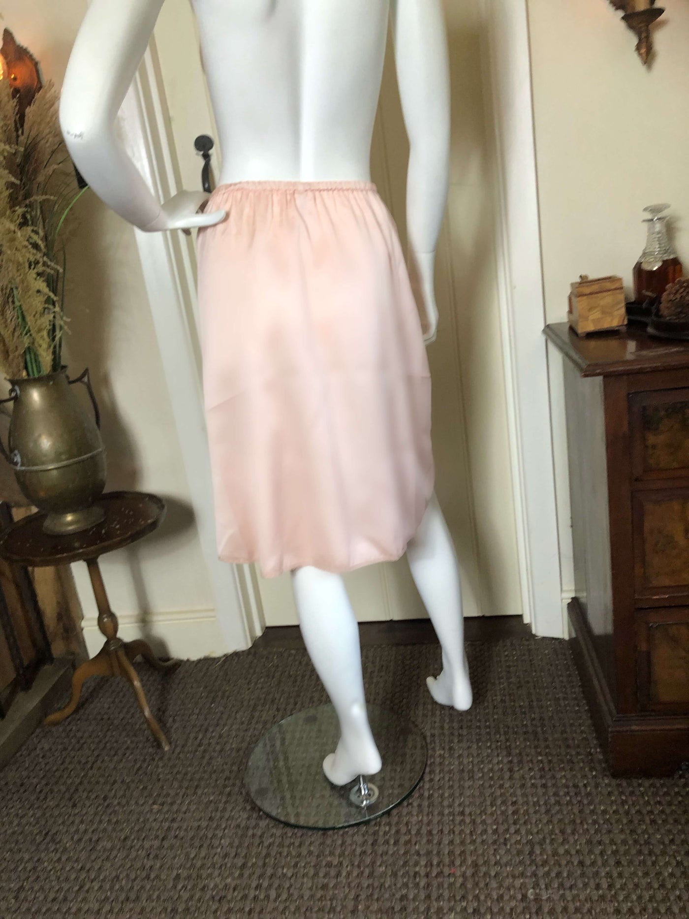 Peach slip skirt