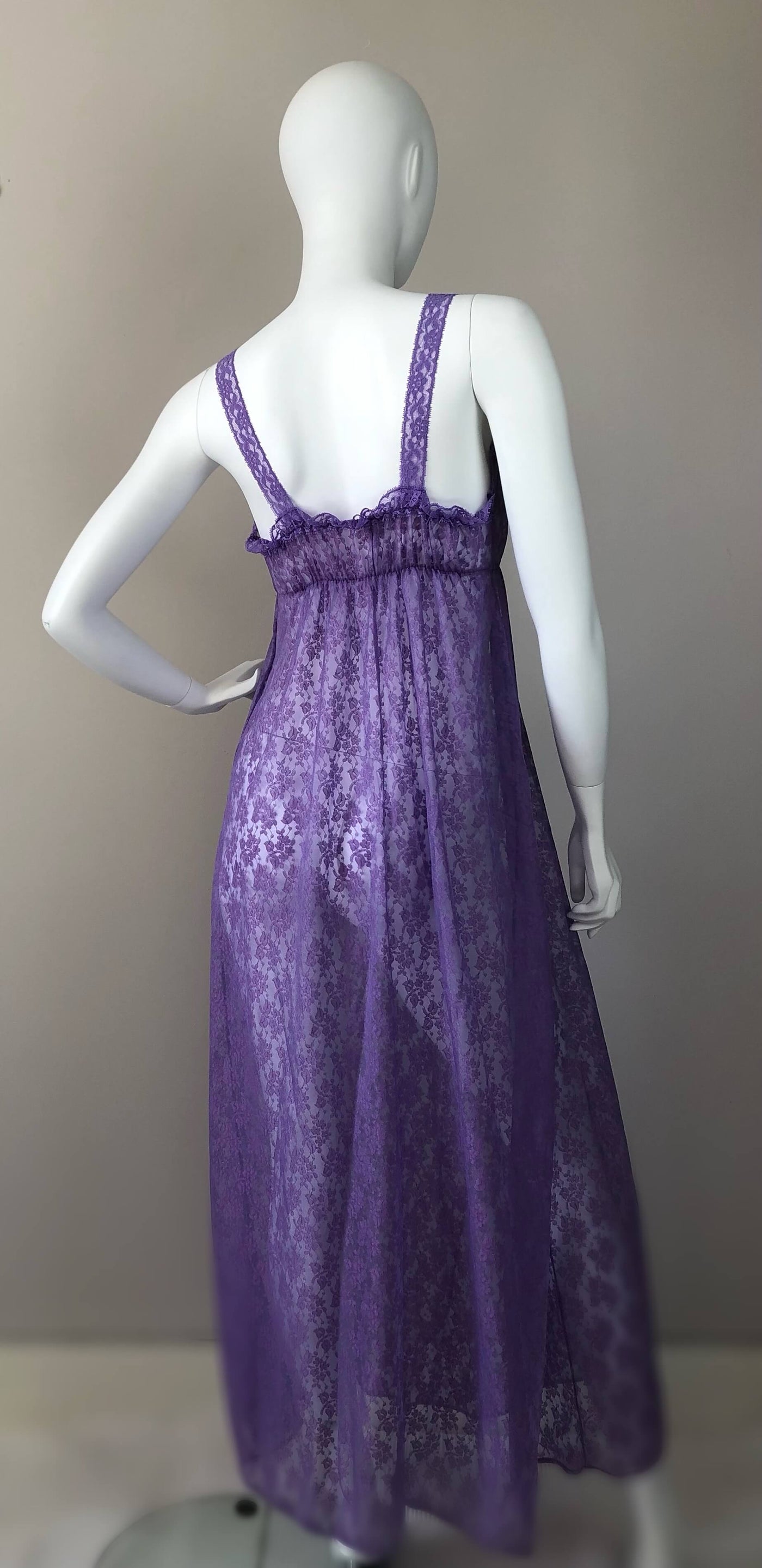Purple long dress